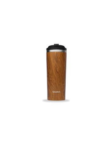 Travel Mug Isotherme QWETCH  470ml Wood marron