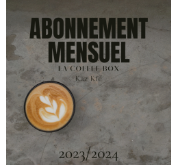 La COFFEE BOX - Abonnement Mensuel - 3, 6 ou 12 mois
