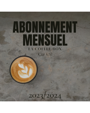 La COFFEE BOX -  Abonnement Mensuel - SANS ENGAGEMENT